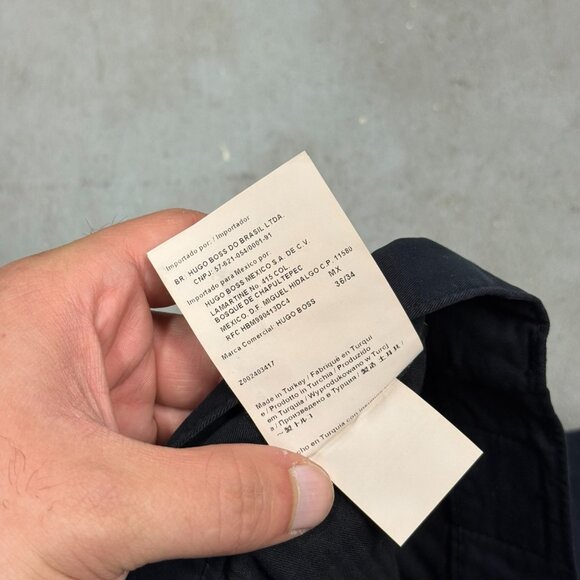 Hugo Boss Nebraska Twill Cotton Pants Black 34x32 - Picture 8 of 10